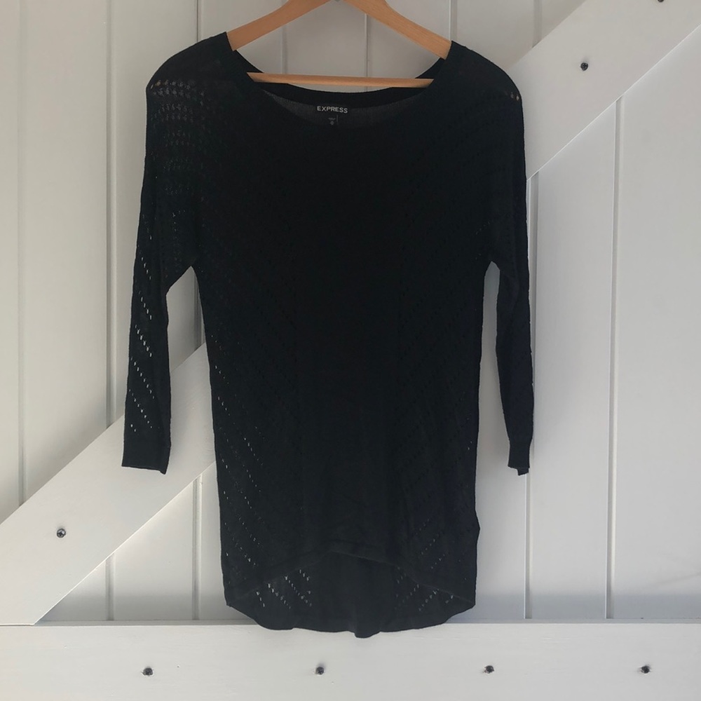 Black Express Light Sweater